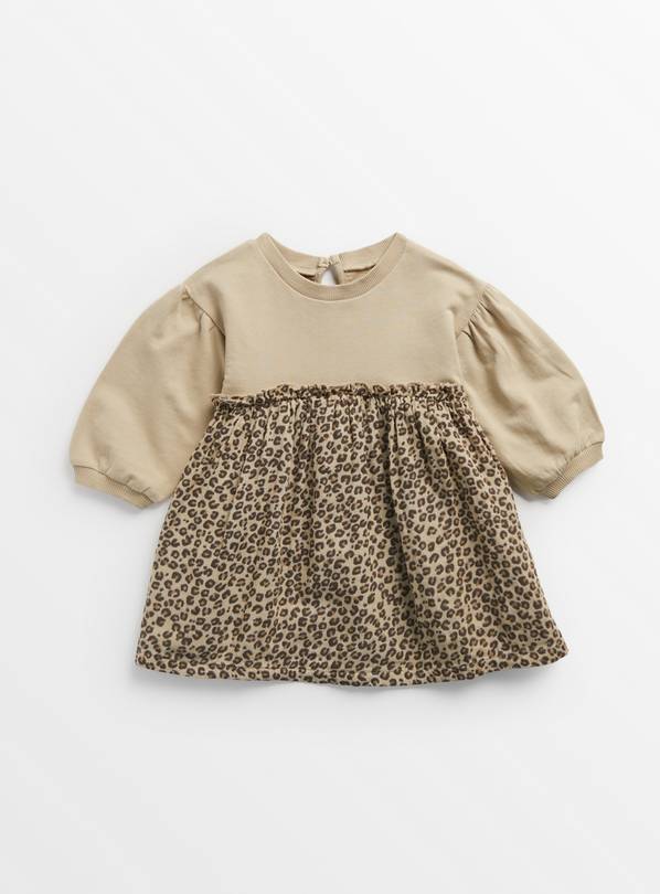Leopard Print Twofer Dress 3-6 months